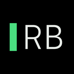 RUNBOOK app icon: a green vertical bar and white RB lettering on solid black.